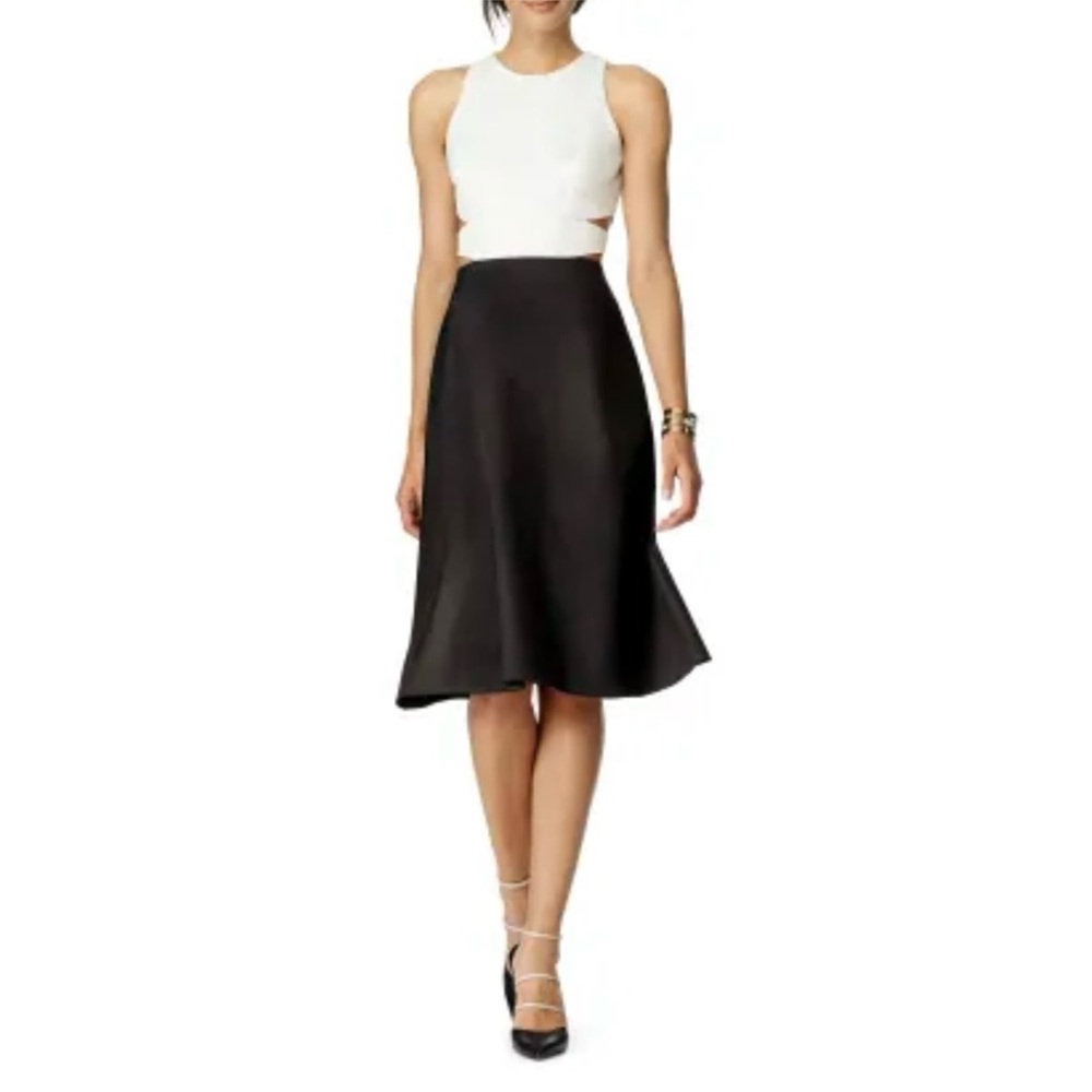 Juxtaposed cutout cocktail dress by Cynthia Rowley